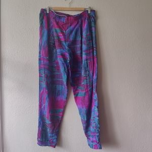 Vintage Reebok Track Pants Nylon w/ Drawstring
